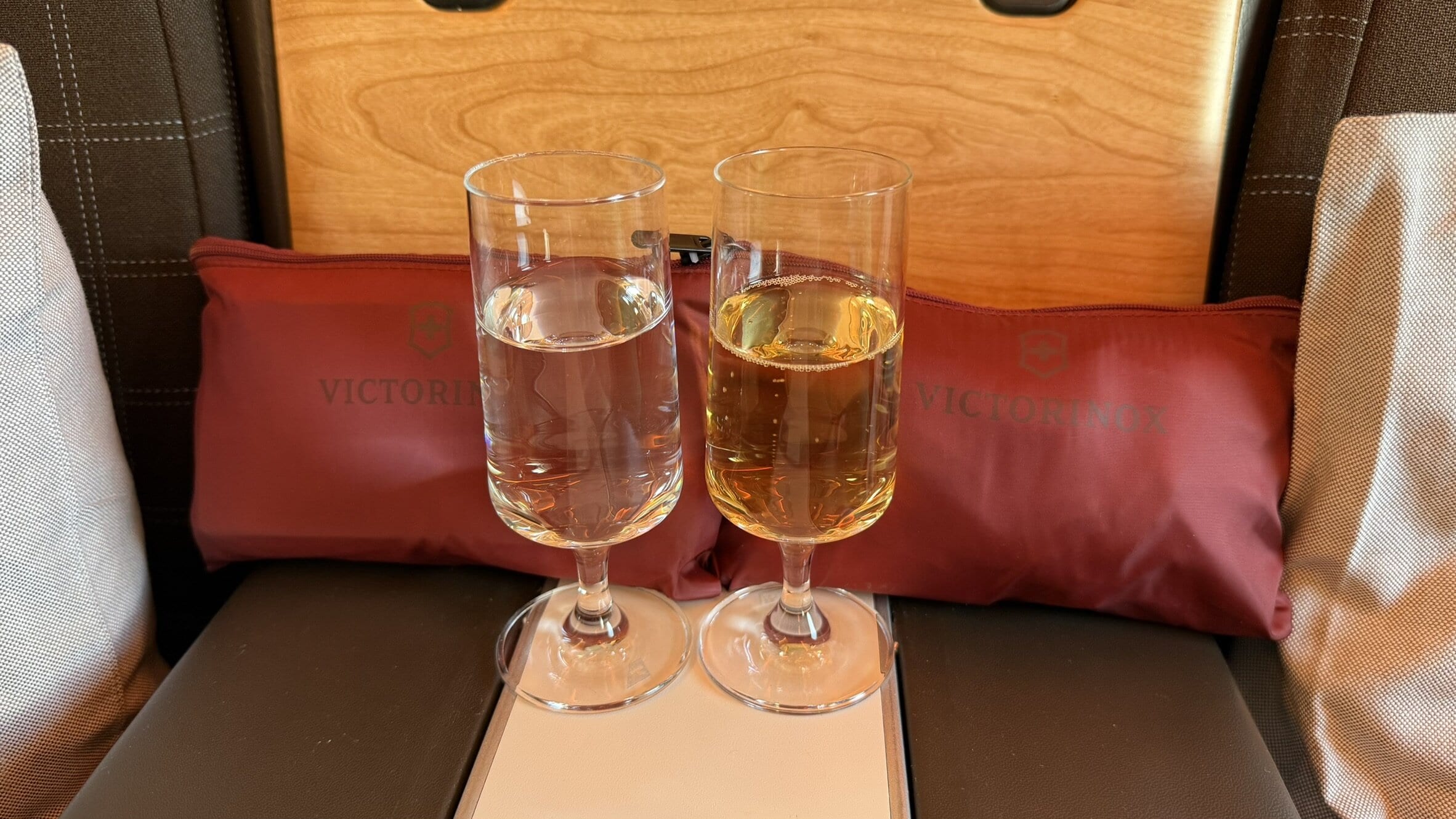 SWISS A330-300 Business Class Review: Seats, Food, Service, And More 17 - SWISS A330-300 Business Class SWISS A330-300 Business Class - Pre Departure Drink