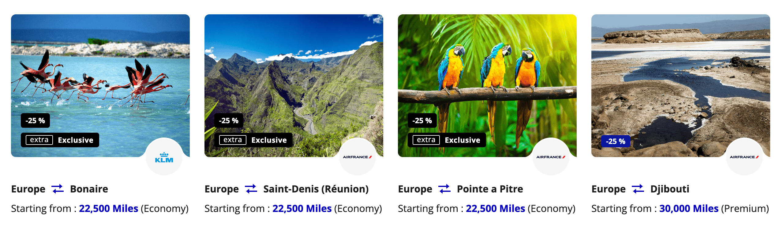 Air France-KLM Flying Blue Promo Rewards - International