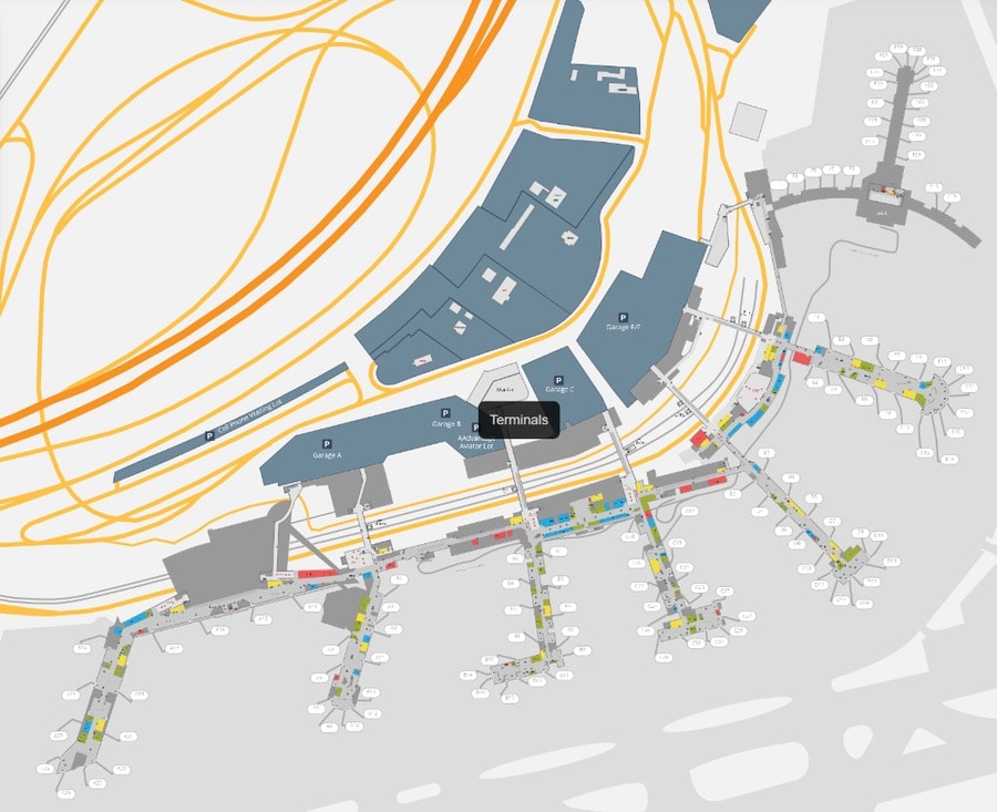 Philadelphia International Airport [PHL] - Terminal Map