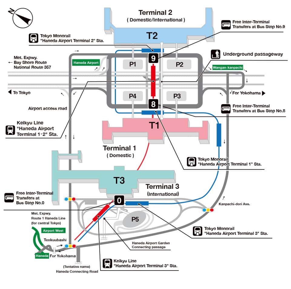 Tokyo Narita vs Haneda: Which Airport Should You Choose - Haneda Airport [HND] Terminal Map