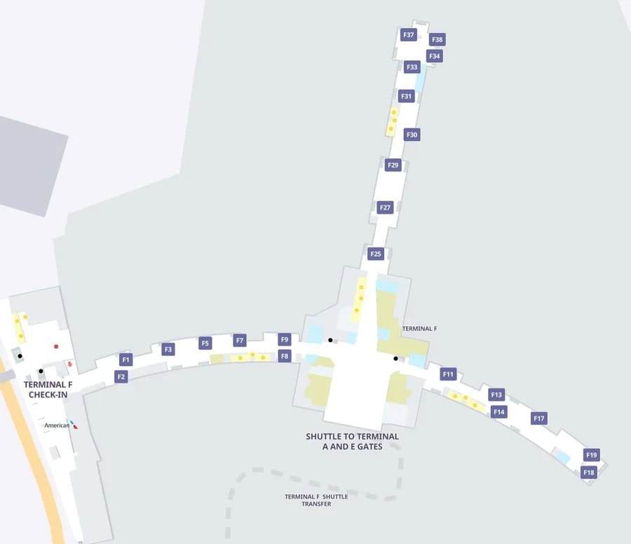 Philadelphia International Airport [PHL] - Terminal F Map