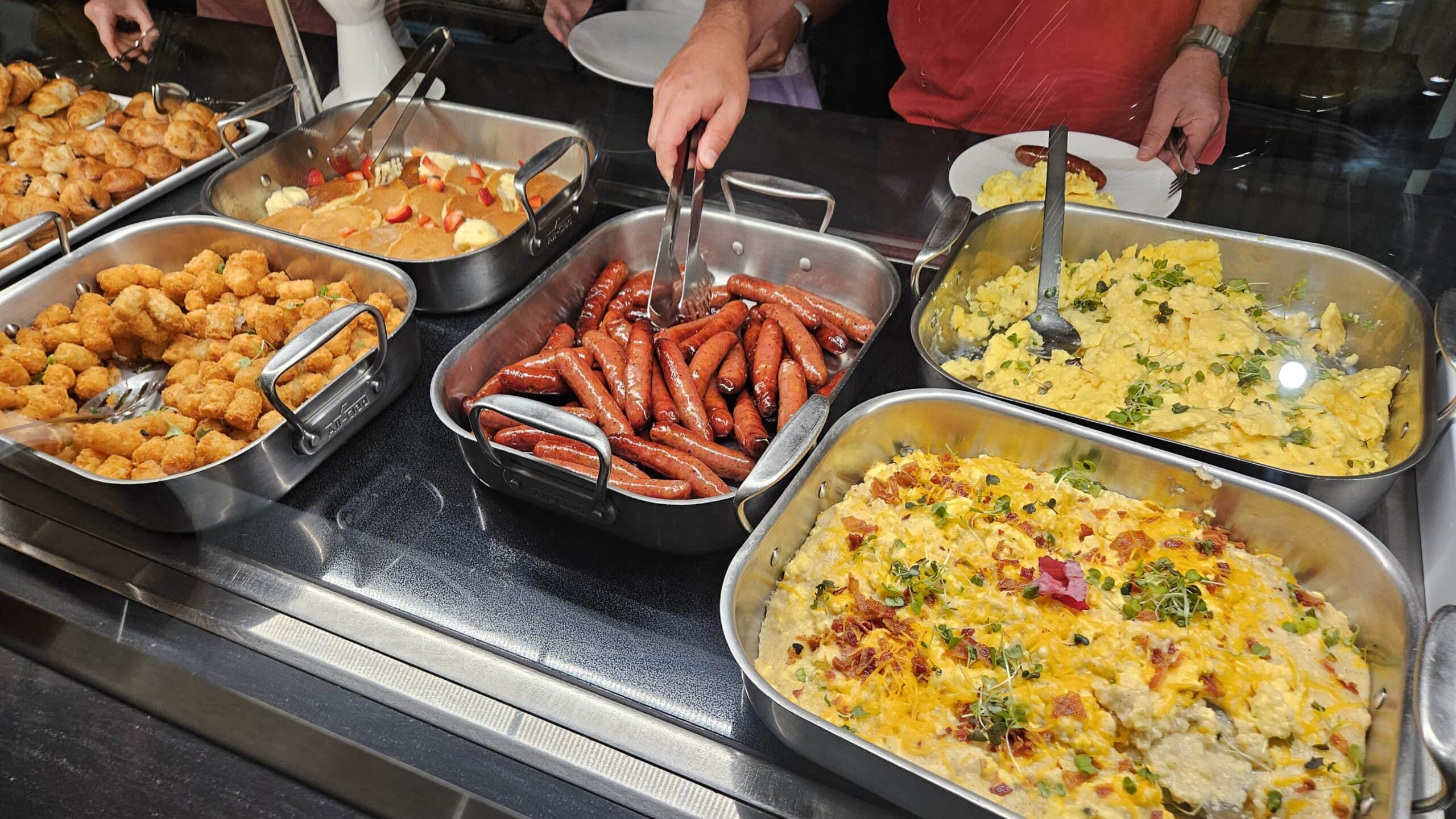 Amex Centurion Lounge DCA Review 17 - Amex Centurion Lounge DCA Amex Centurion Lounge DCA - Breakfast Buffet