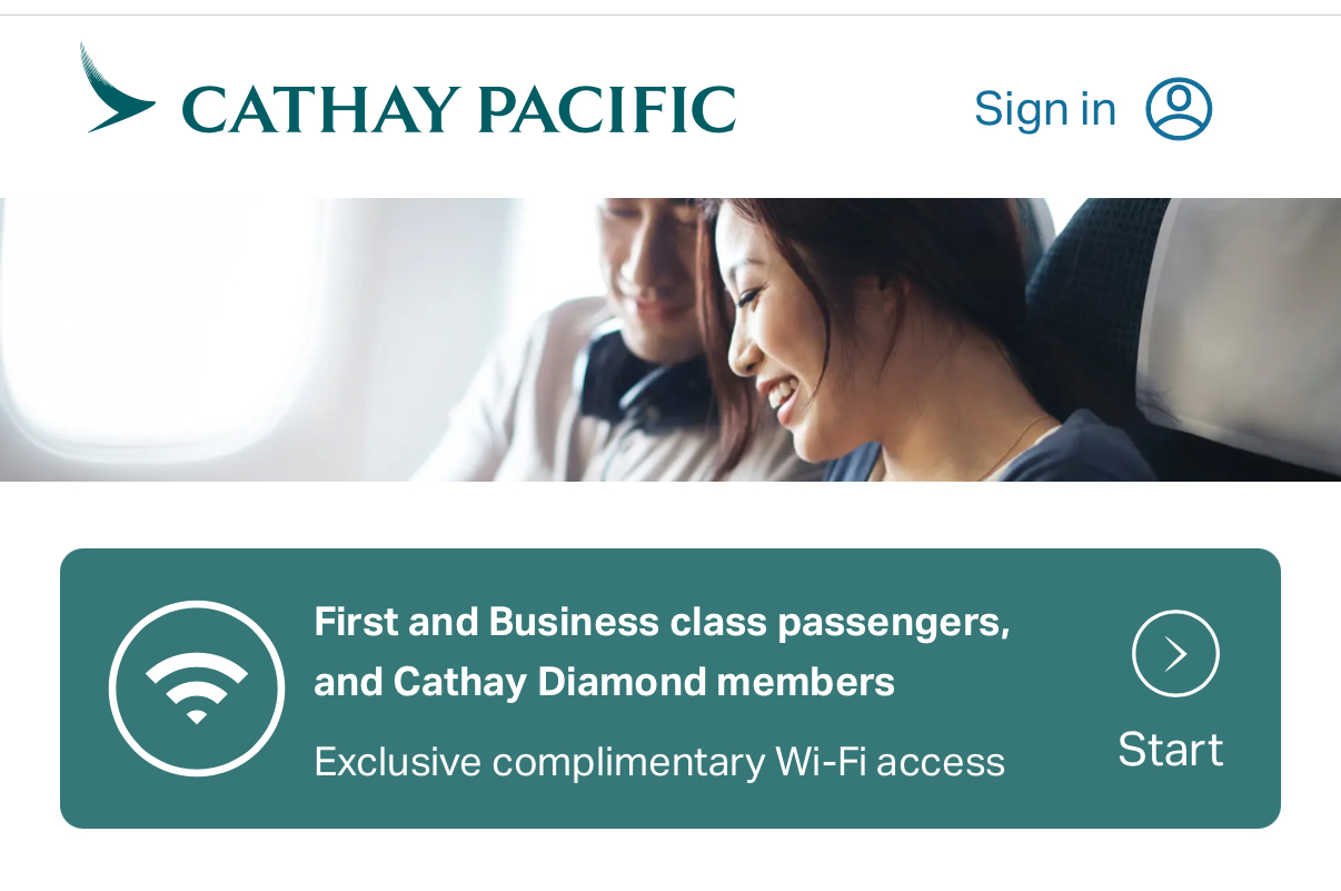 Cathay Pacific A350-900 Business Class - Free Wifi