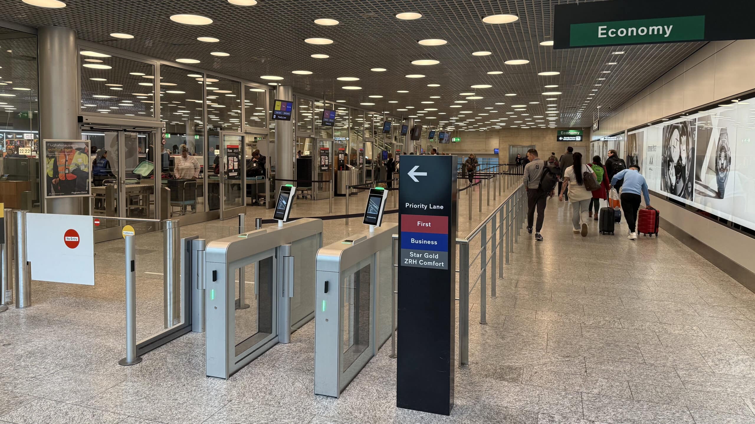 Cathay Pacific A350-900 Business Class - Security And Immigration At Zurich International Airport (ZRH)