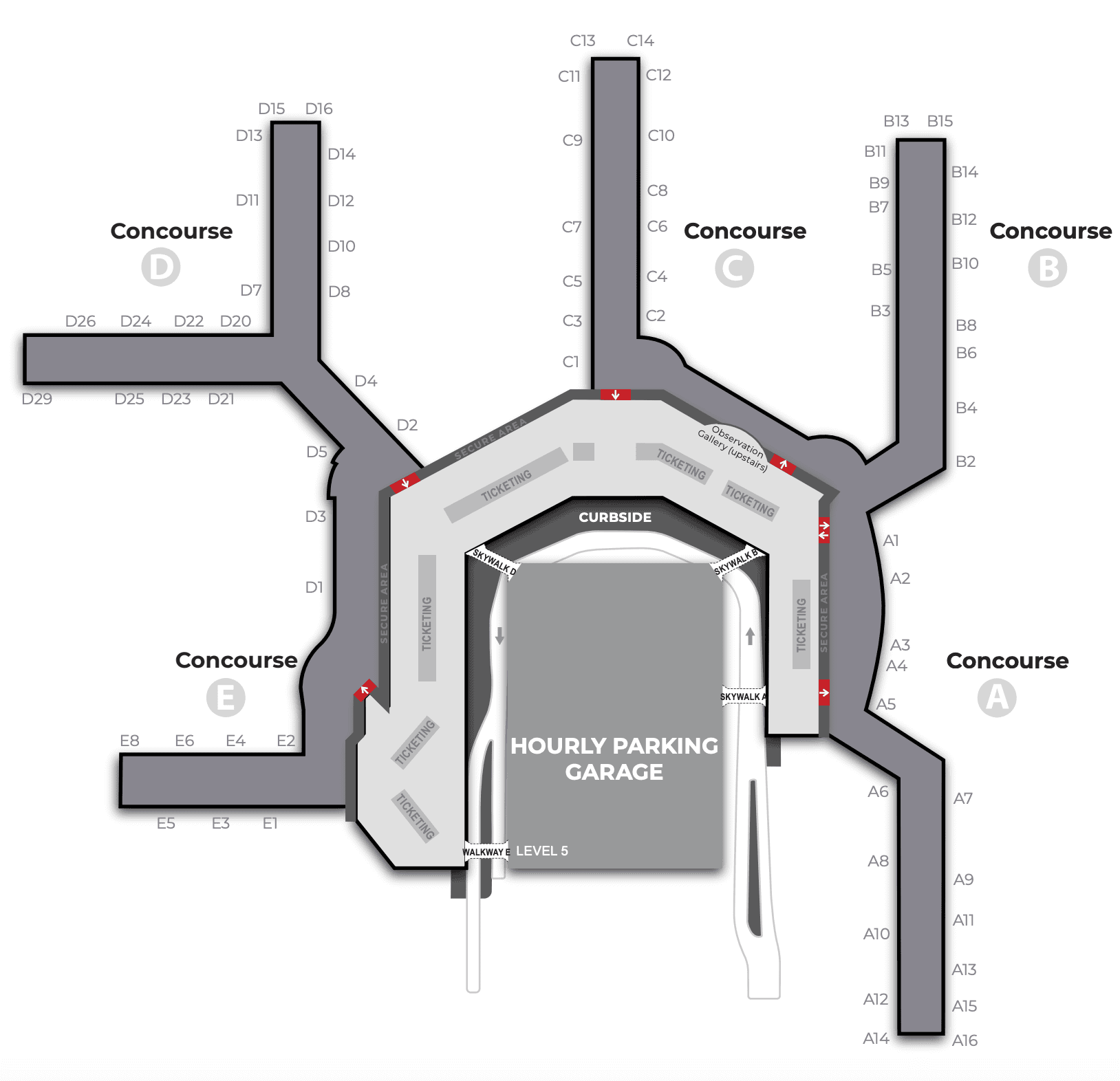 Baltimore/Washington International Airport [BWI] - Terminal Map