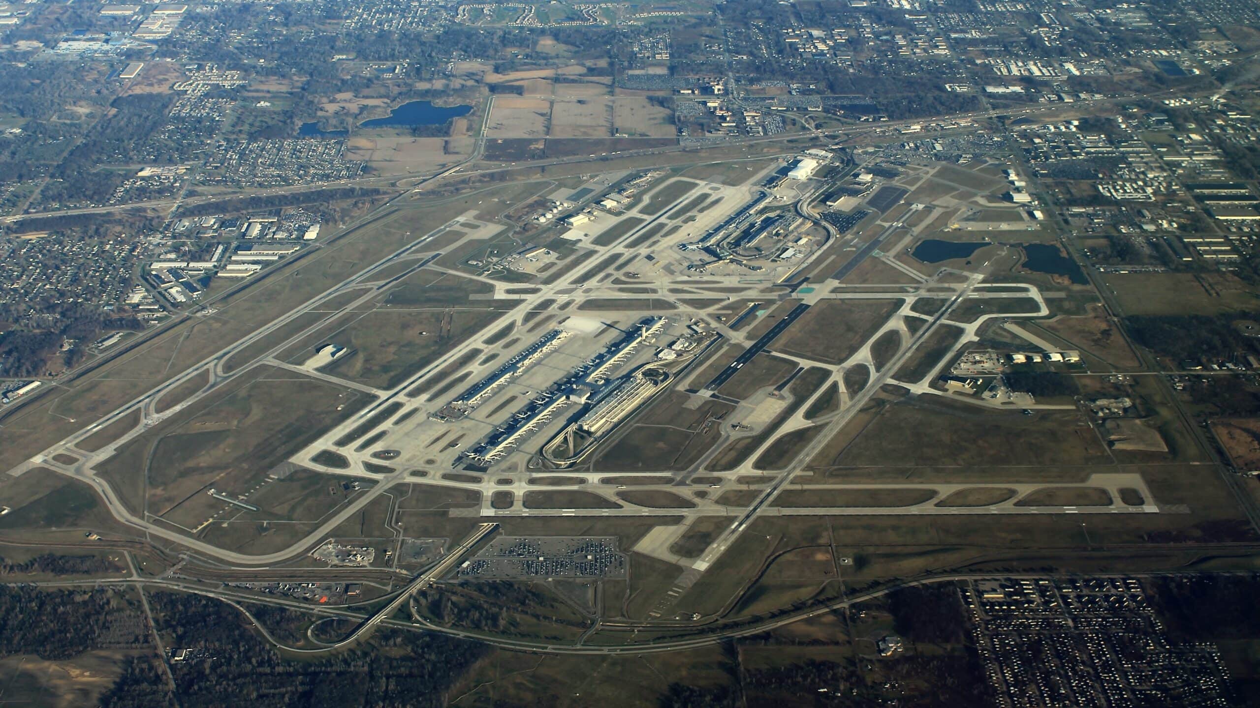 Detroit Metropolitan Wayne County Airport [DTW] - Aerial Airport View