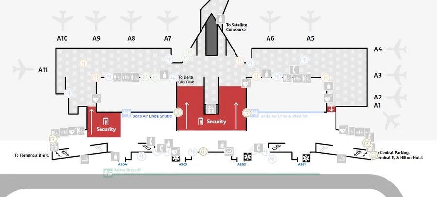 Boston Logan International Airport [BOS] - Terminal A Map