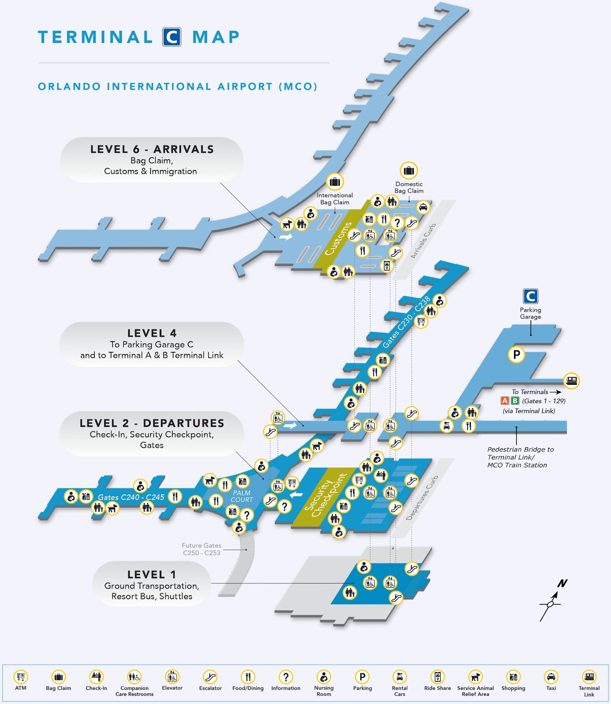 Orlando International Airport [MCO] - Terminal C Map