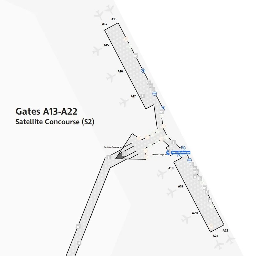 Boston Logan International Airport [BOS] - Terminal A Satellite Map