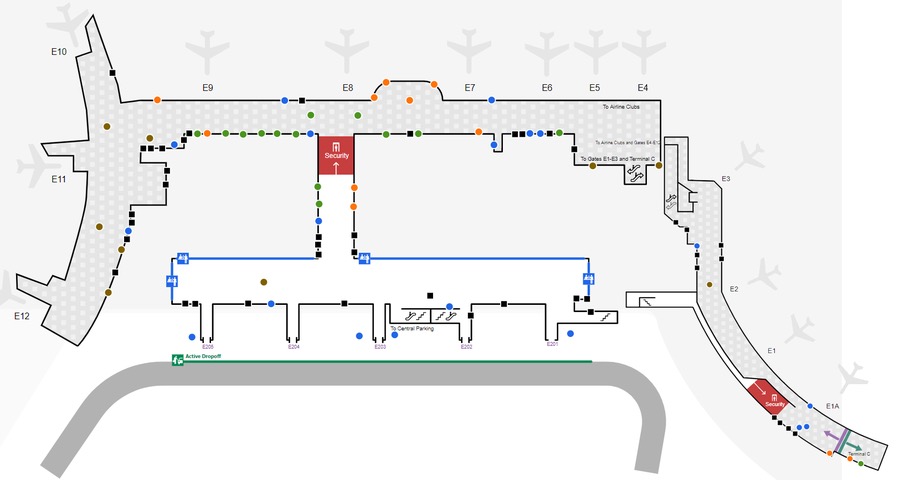 Boston Logan International Airport [BOS] - Terminal E Map