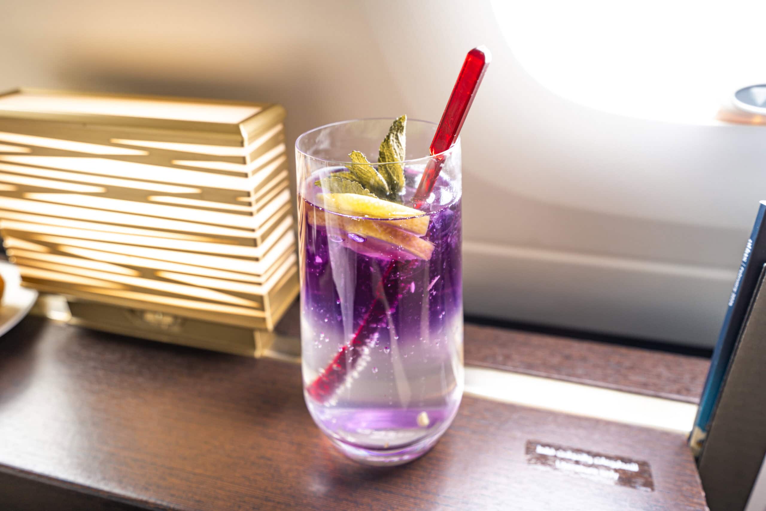 Etihad Airways A380-800 First Class [The Apartment] - First Class Mocktail