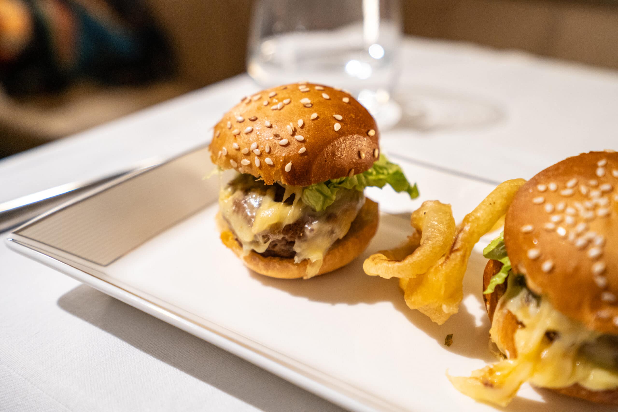 Etihad Airways A380-800 First Class [The Apartment] - First Class Beef Sliders