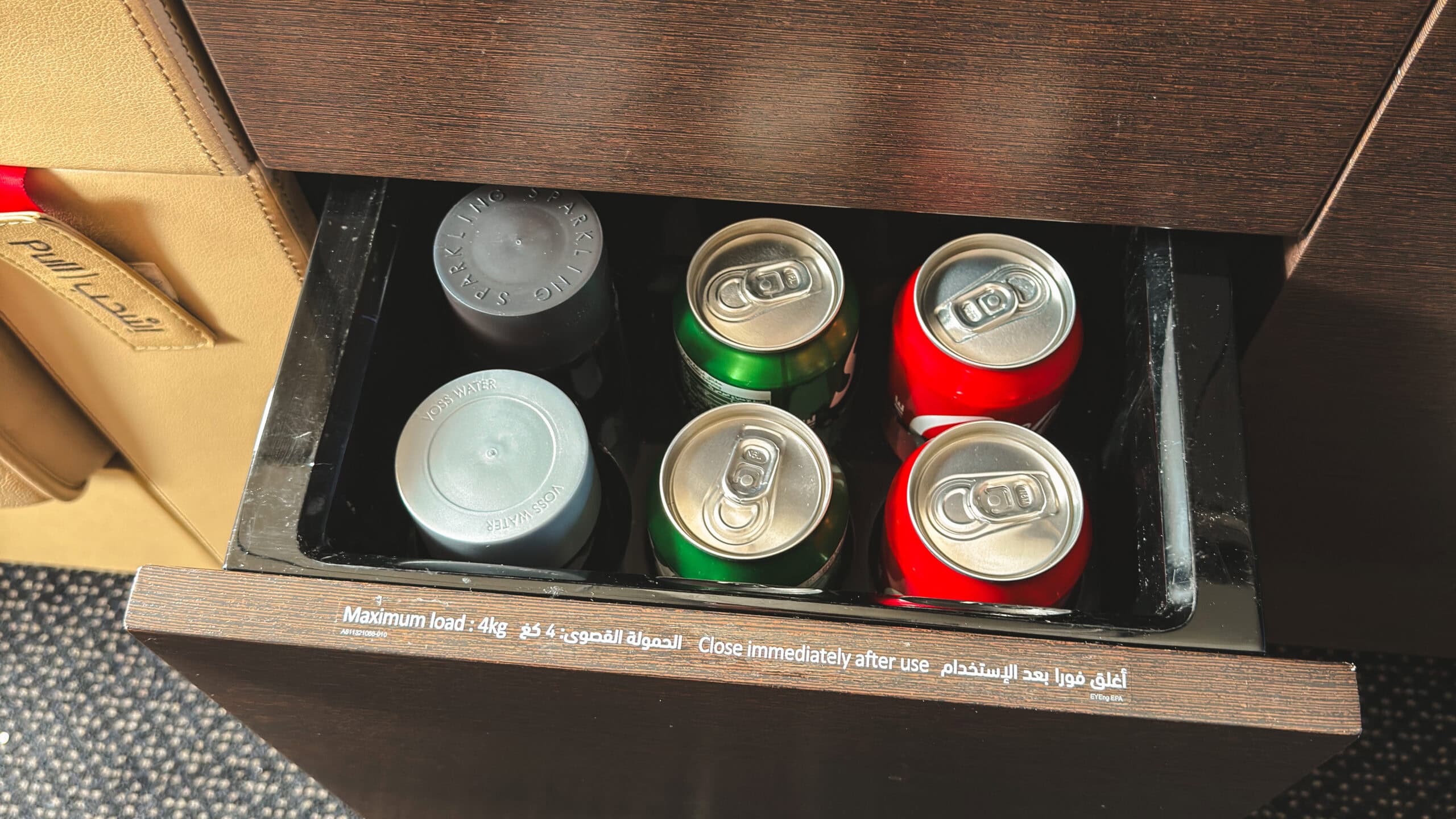 Etihad Airways A380-800 First Class [The Apartment] - First Class Chilled Mini-Bar