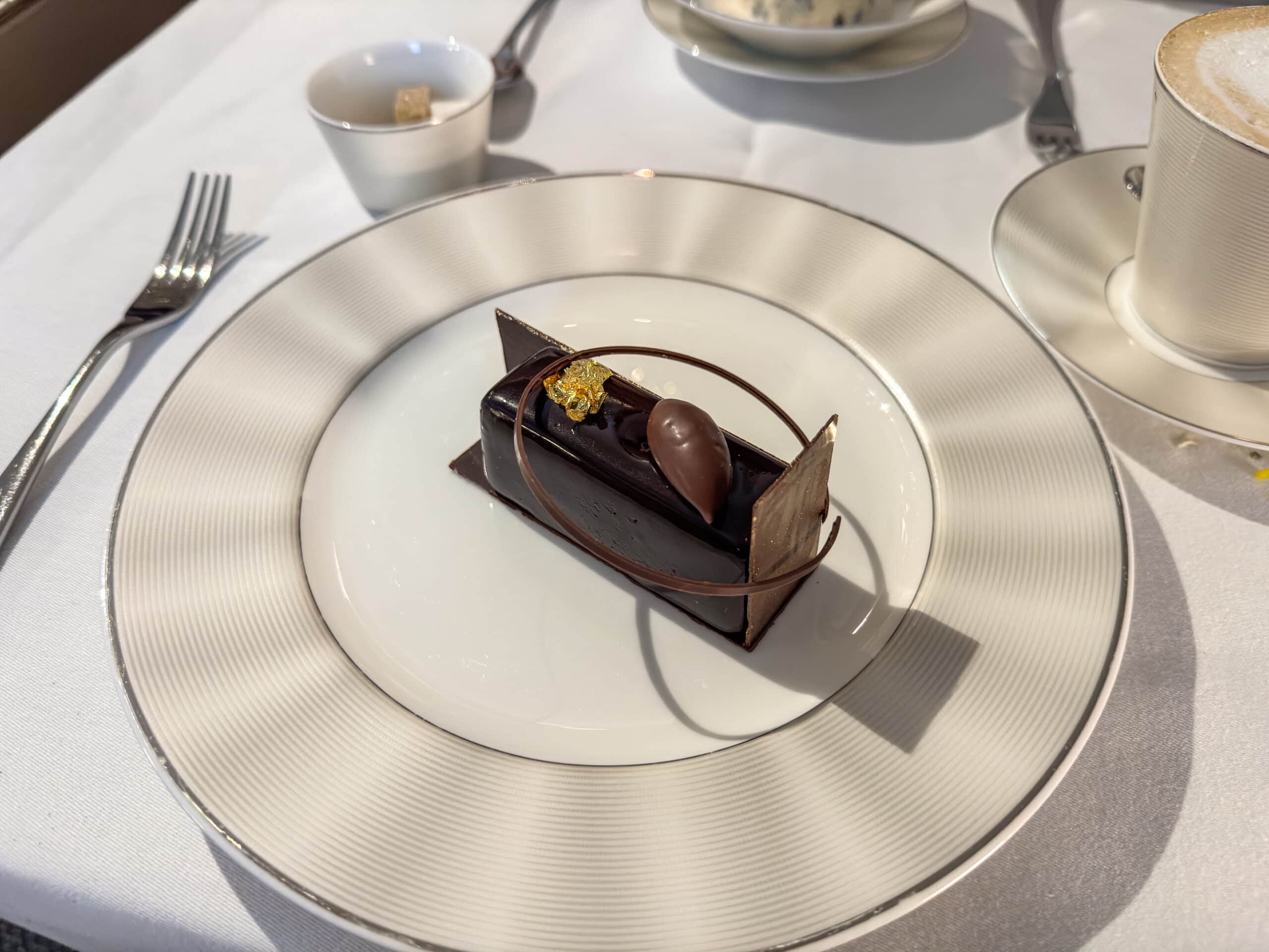 Etihad Airways A380-800 First Class [The Apartment] - First Class Dark Chocolate Torte