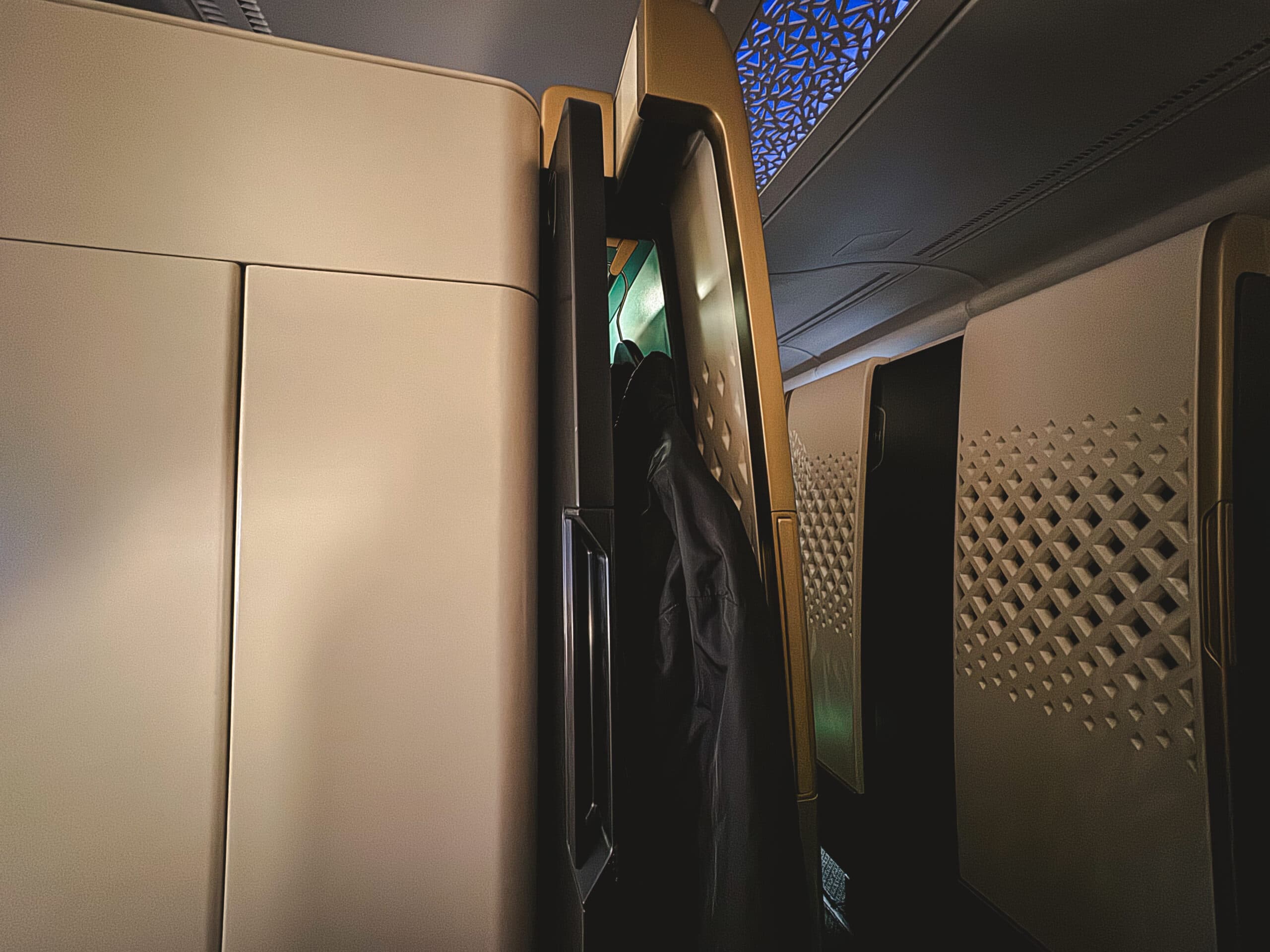 Etihad Airways A380-800 First Class [The Apartment] - First Class Sliding Doors