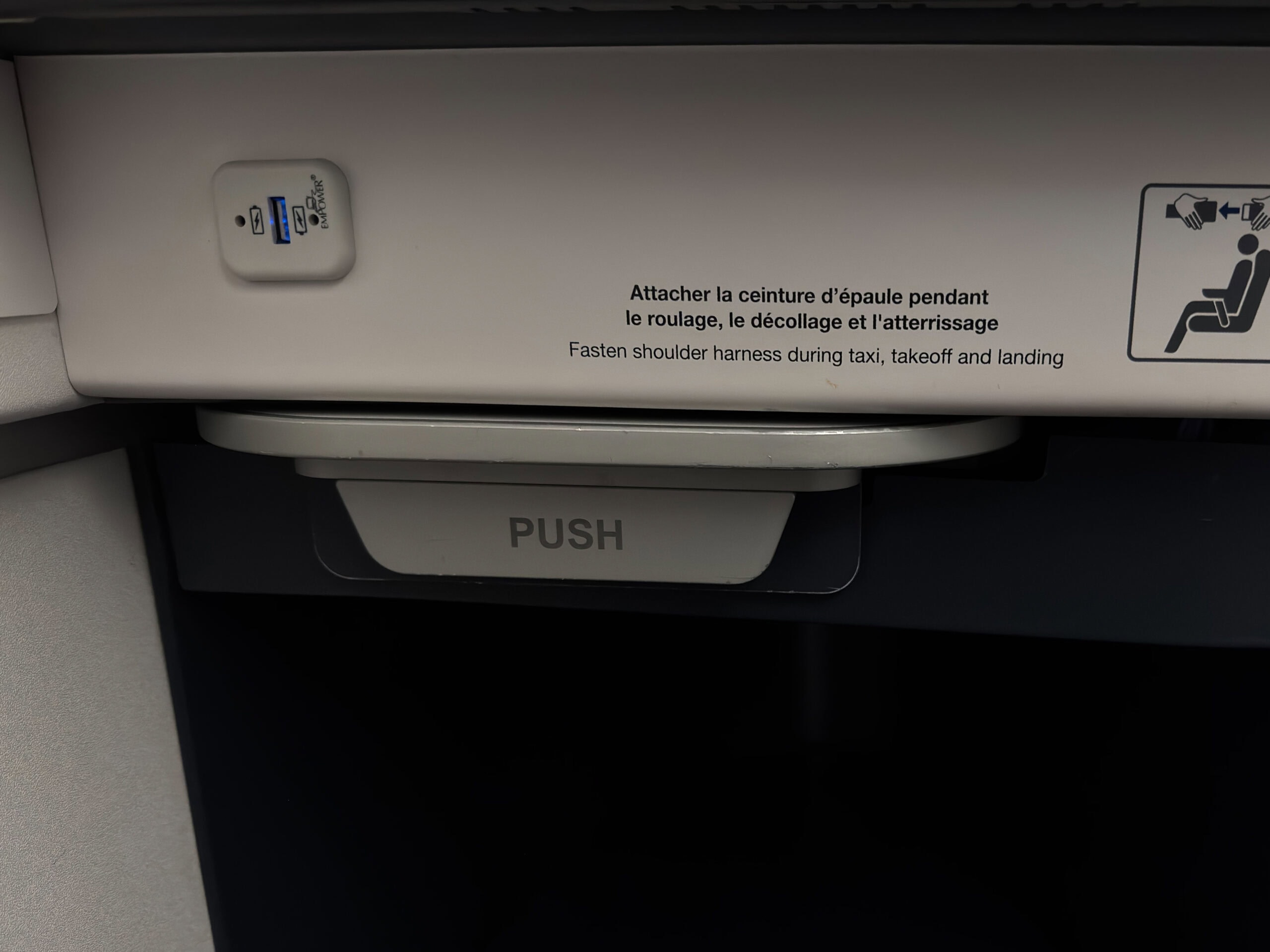 Air France A350-900 Business Class - Tray Table