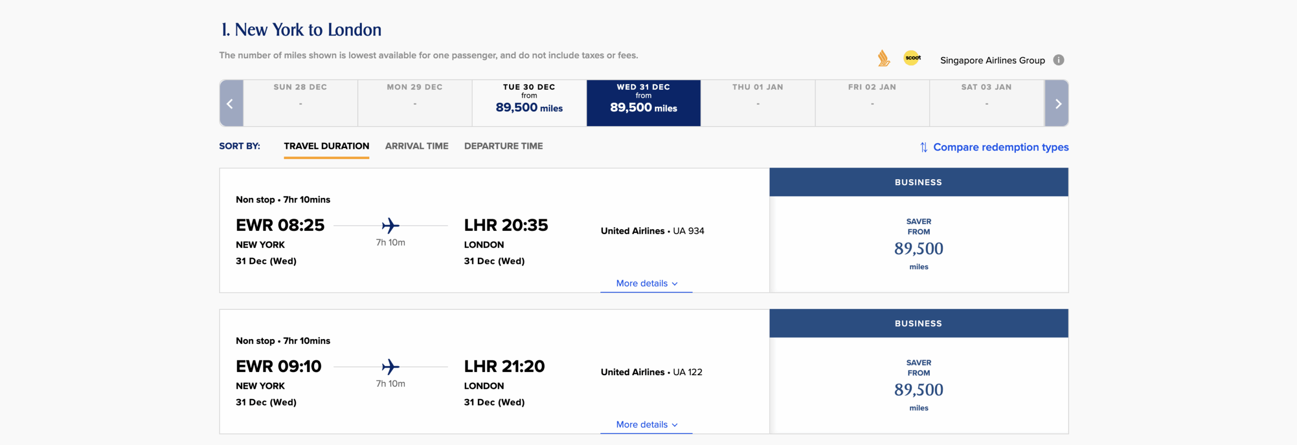 Best Ways To Book United Business Class With Points - Singapore Airlines KrisFlyer