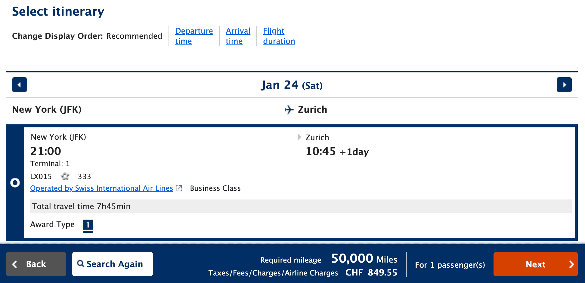 Best Ways To Book SWISS Business Class With Points - ANA Mileage Club