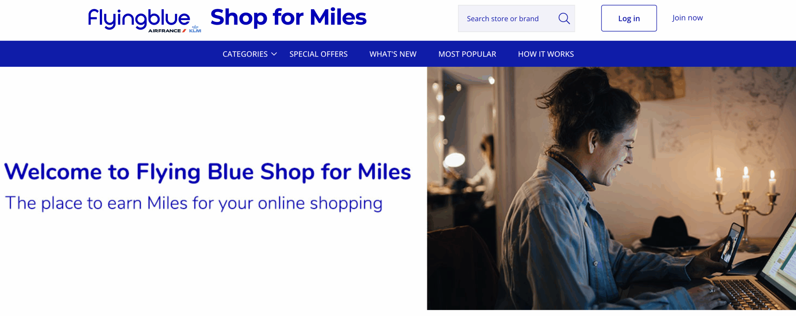 Air France-KLM Flying Blue - Shop For Miles Portal