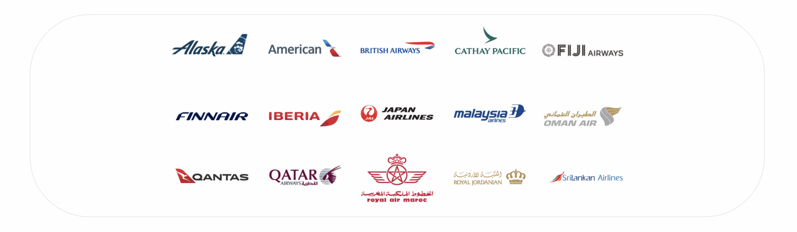 American Airlines AAdvantage - oneworld Alliance Member Airlines