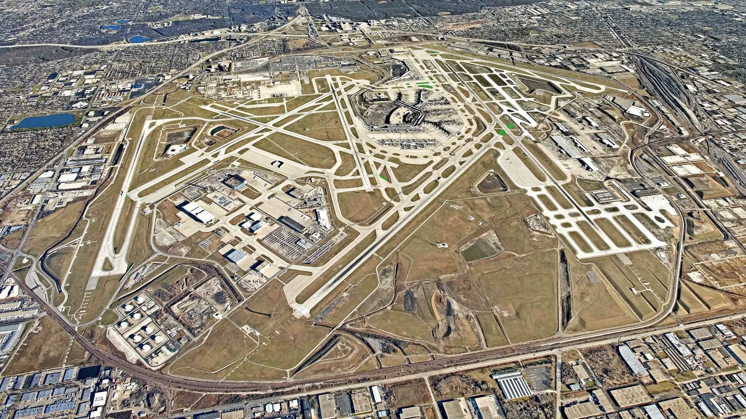 Aerial View Of Chicago O'Hare International Airport [ORD]