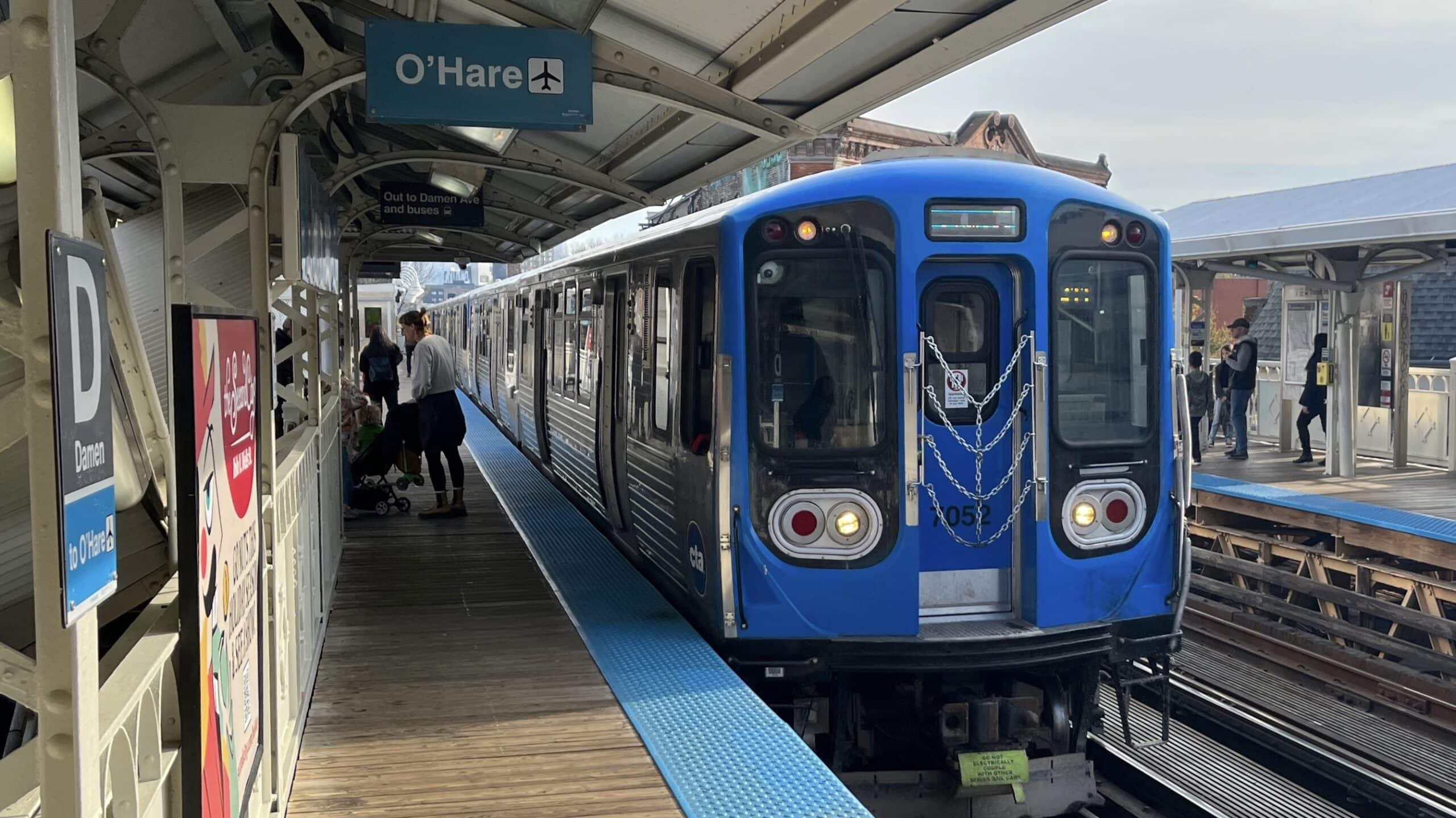 CTA Blue Line At Chicago O'Hare International Airport [ORD]