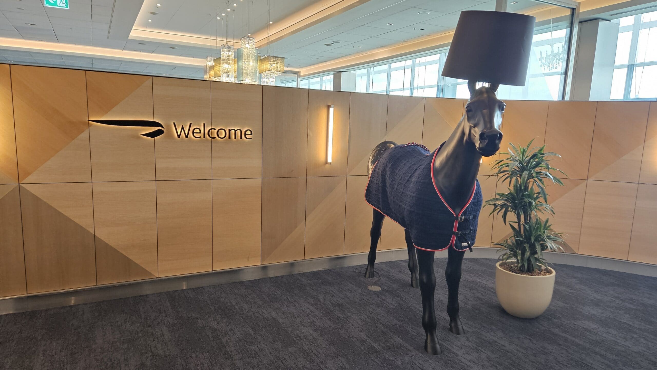 British Airways A380-800 First Class - First Class Lounge Entrance At London Heathrow Airport [LHR]