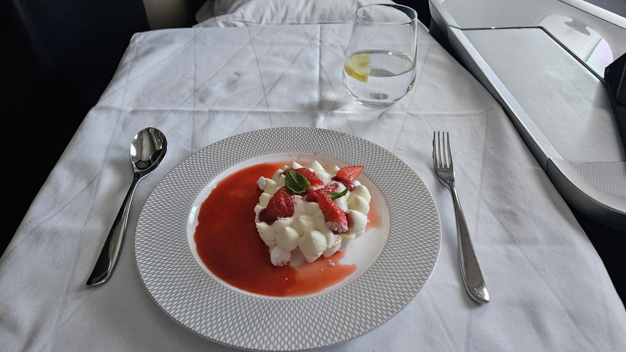 British Airways A380-800 First Class Review 28 - British Airways A380-800 First Class British Airways A380-800 First Class - Dinner Service