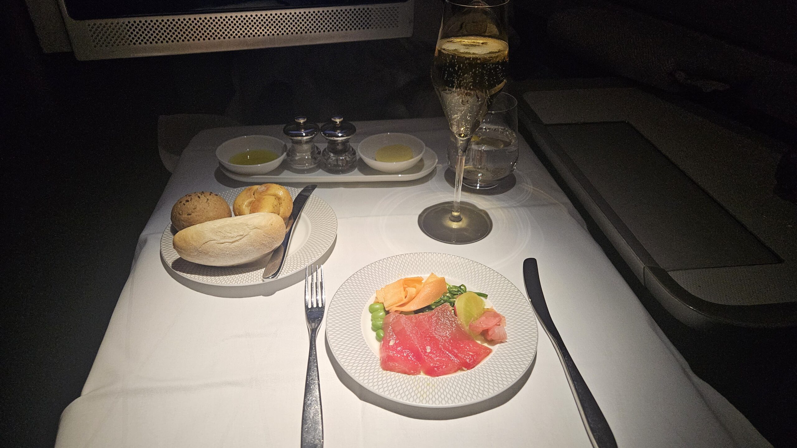British Airways A380-800 First Class Review 29 - British Airways A380-800 First Class British Airways A380-800 First Class - Pre-Arrival Meal