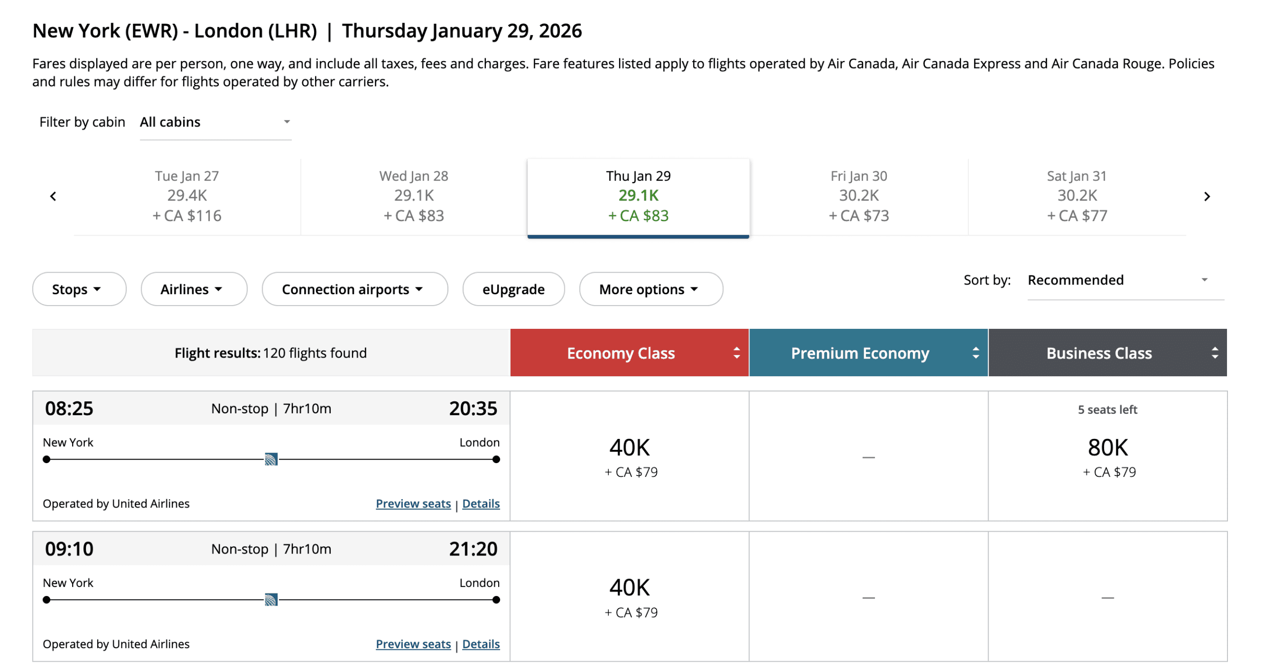 Best Ways To Search For Star Alliance Award Availability - Air Canada Aeroplan