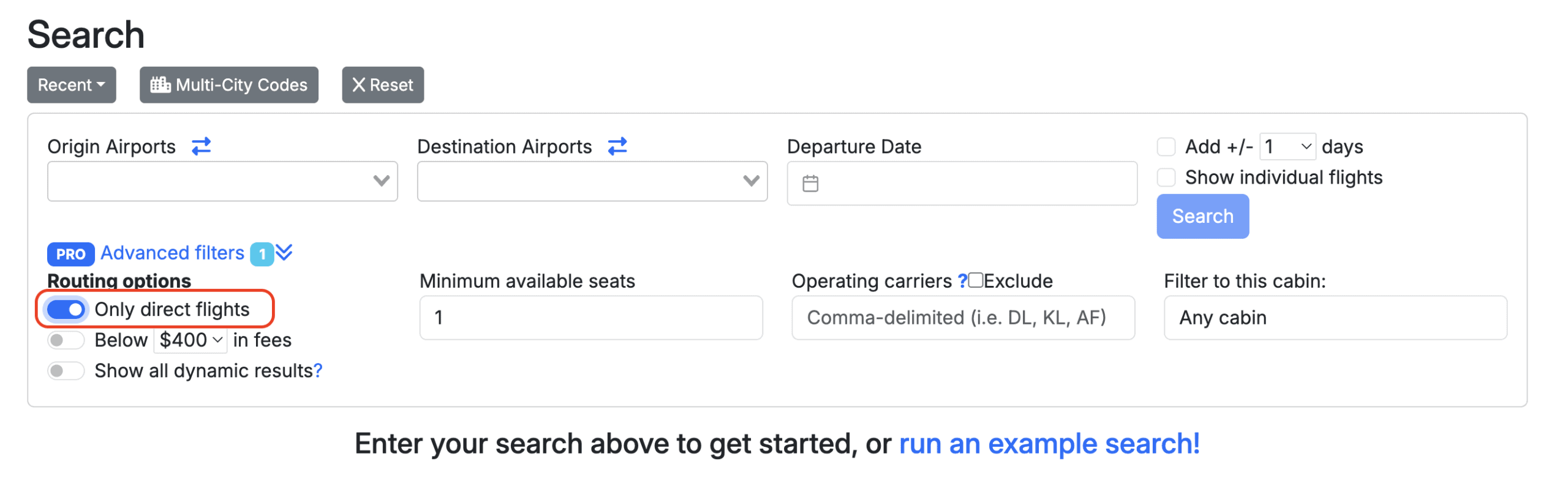 How To Use Seats.Aero To Find Award Availability - Stops And Duration Filter