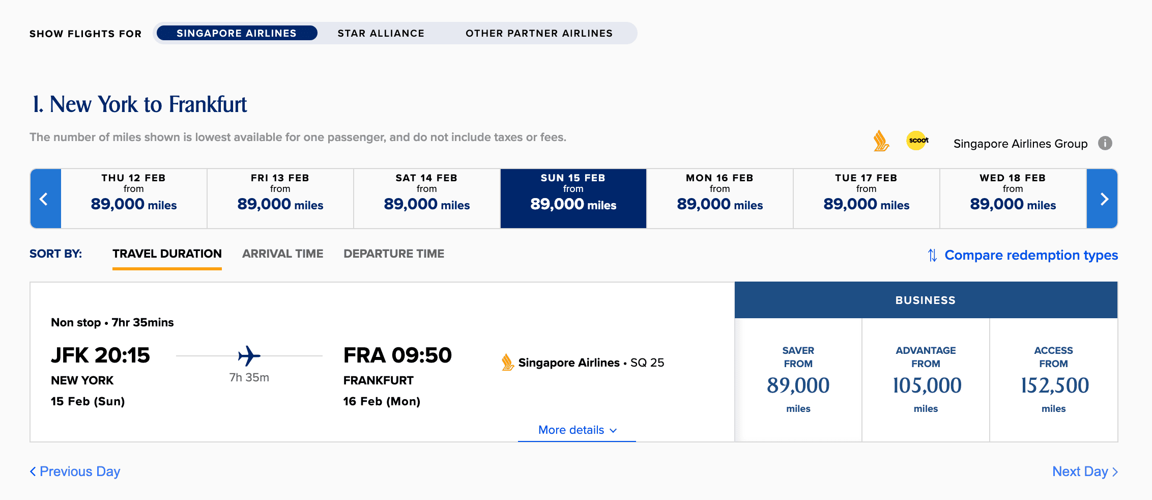 Best Ways To Fly To Europe With Points And Miles - Singapore Airlines KrisFlyer Award Booking