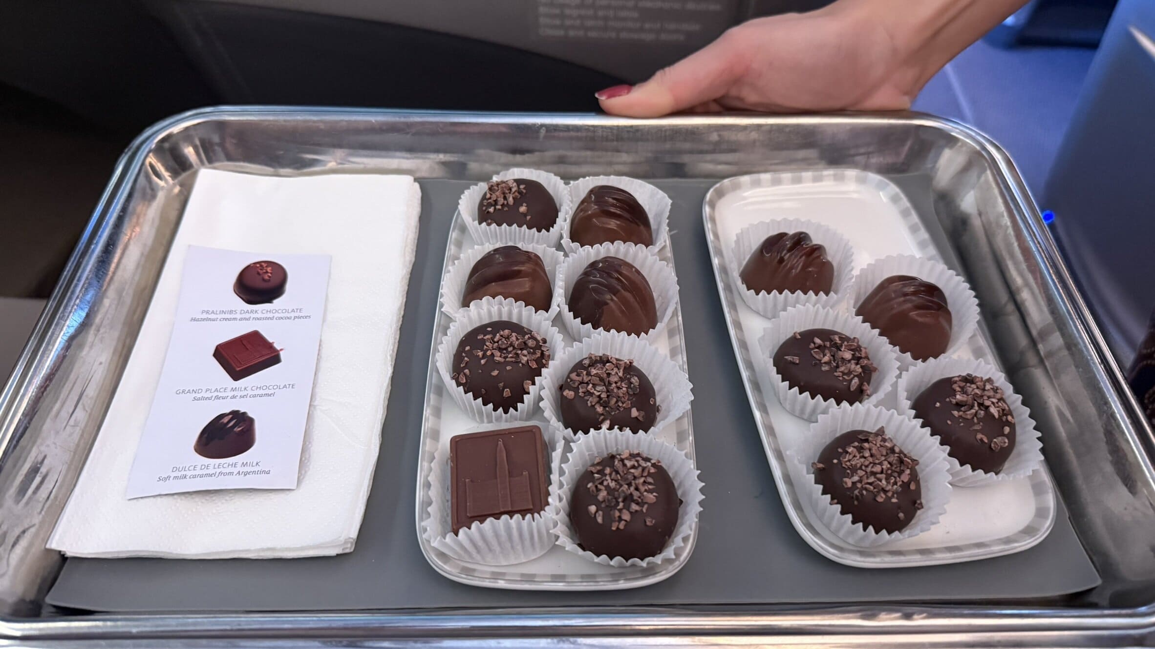 Singapore Airlines Business Class Dessert Chocolates