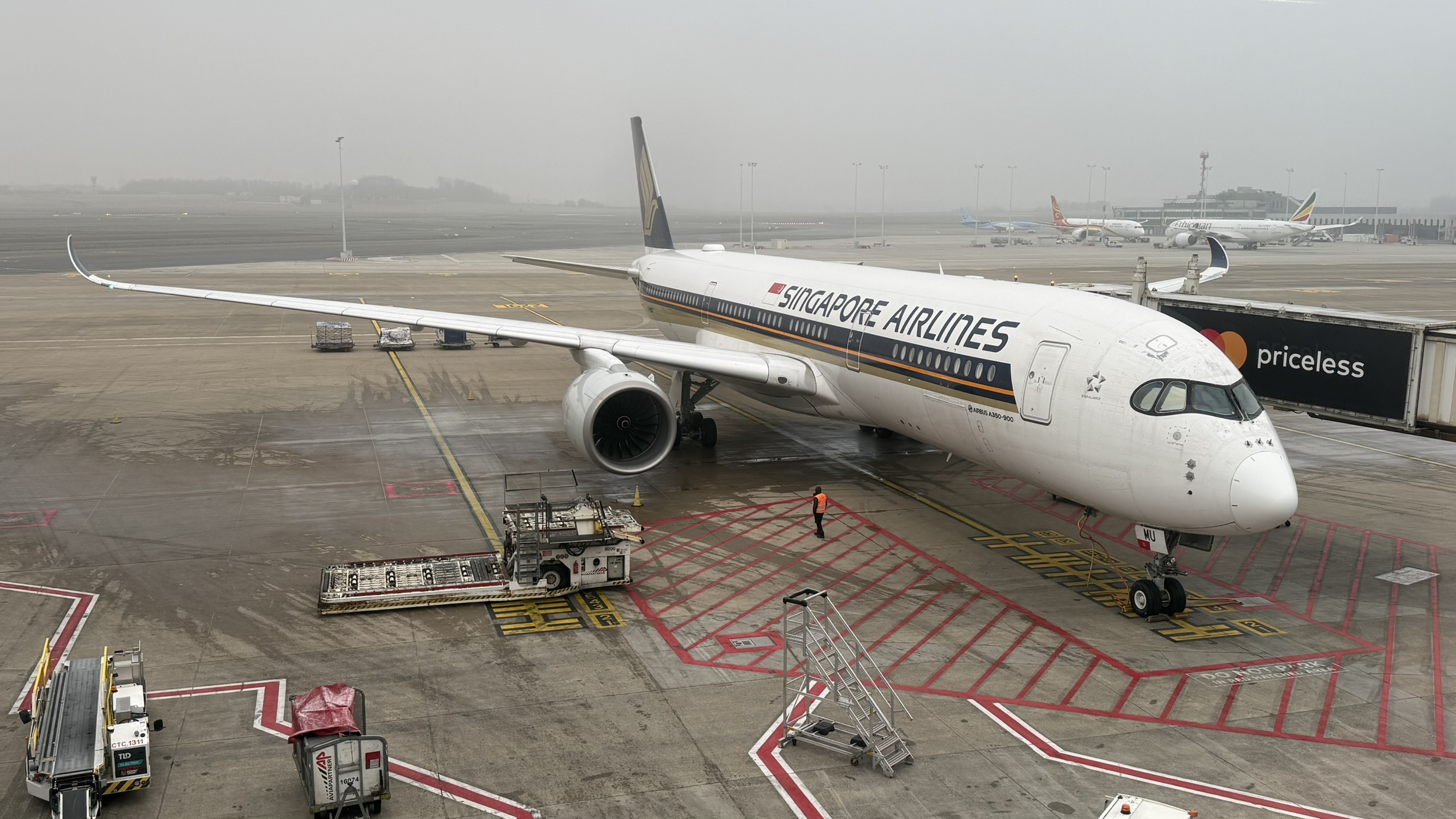 Singapore Airlines A350-900 At Brussels Airport [BRU]