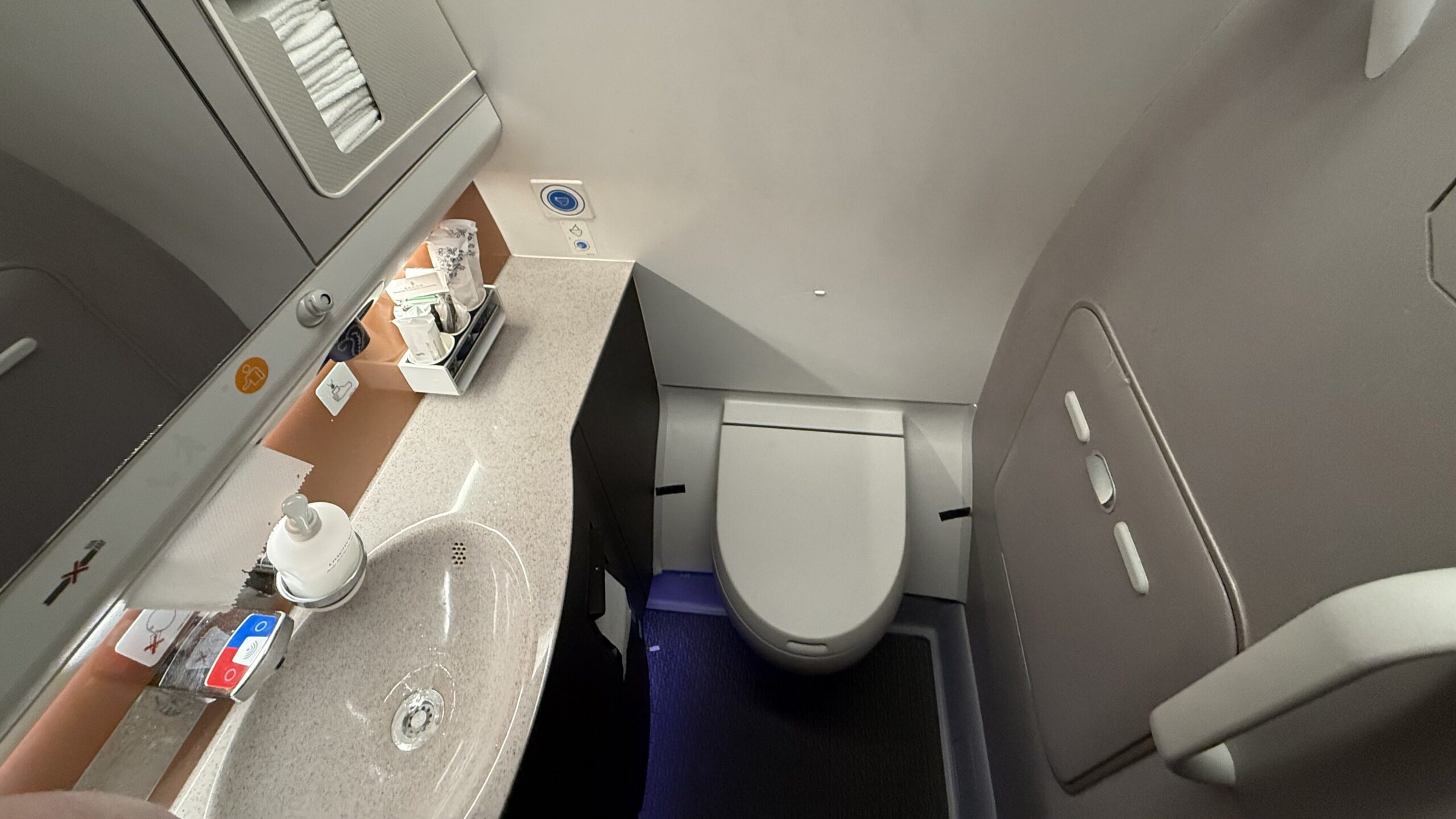 Singapore Airlines A350-900 Business Class Lavatory