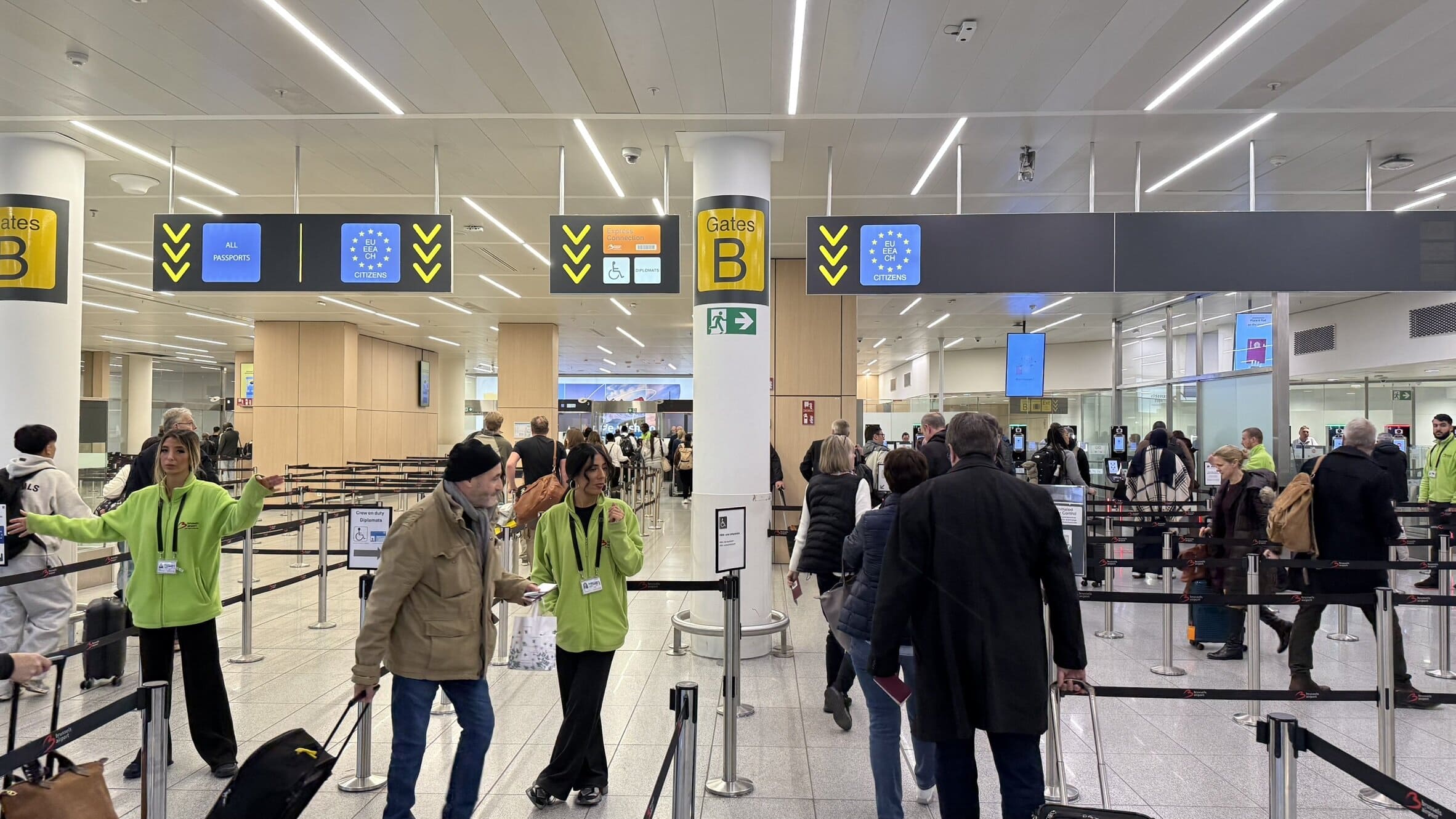 Passport Control At Brussels Airport [BRU]