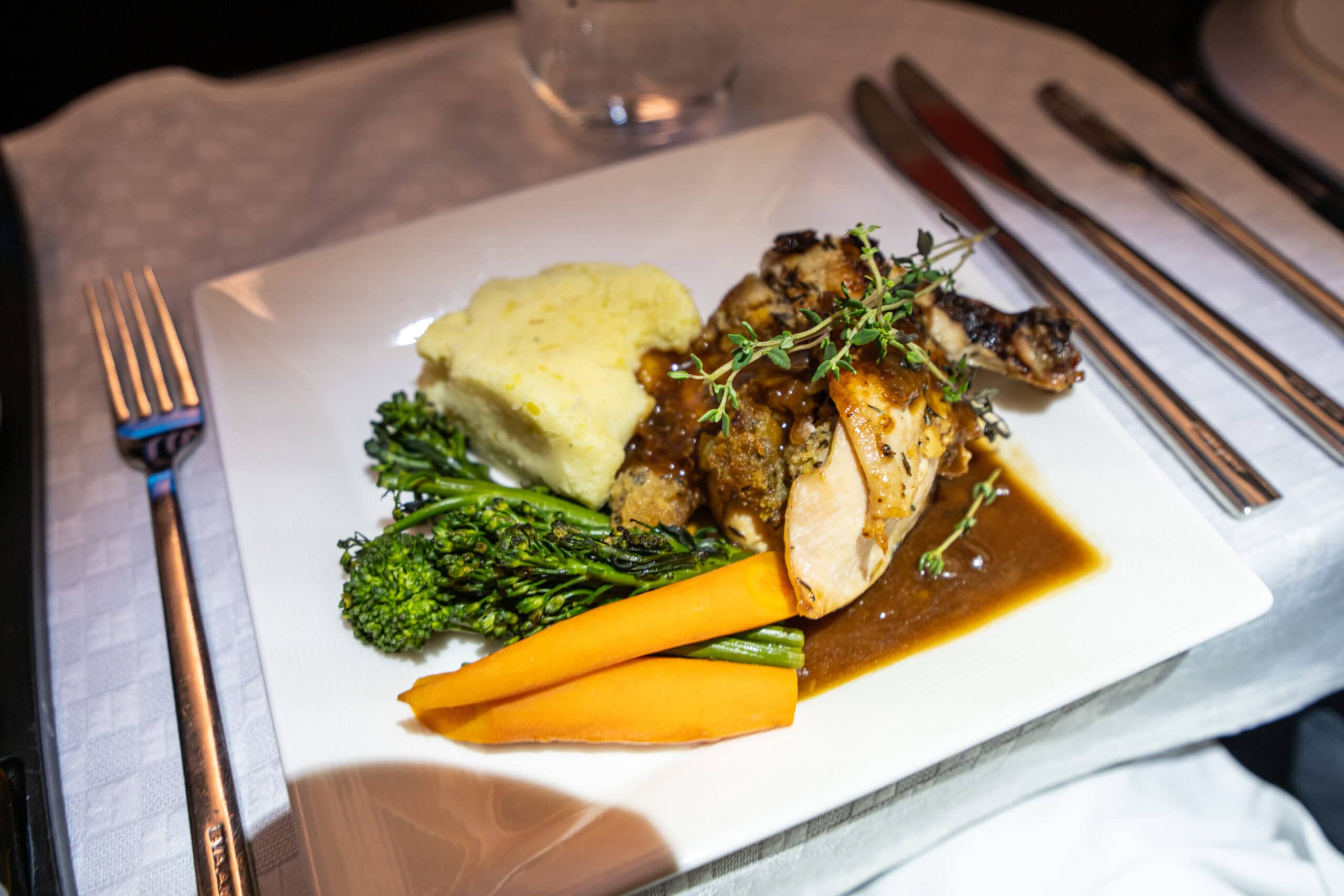 EVA Air Business Class [Royal Laurel] Main Meal