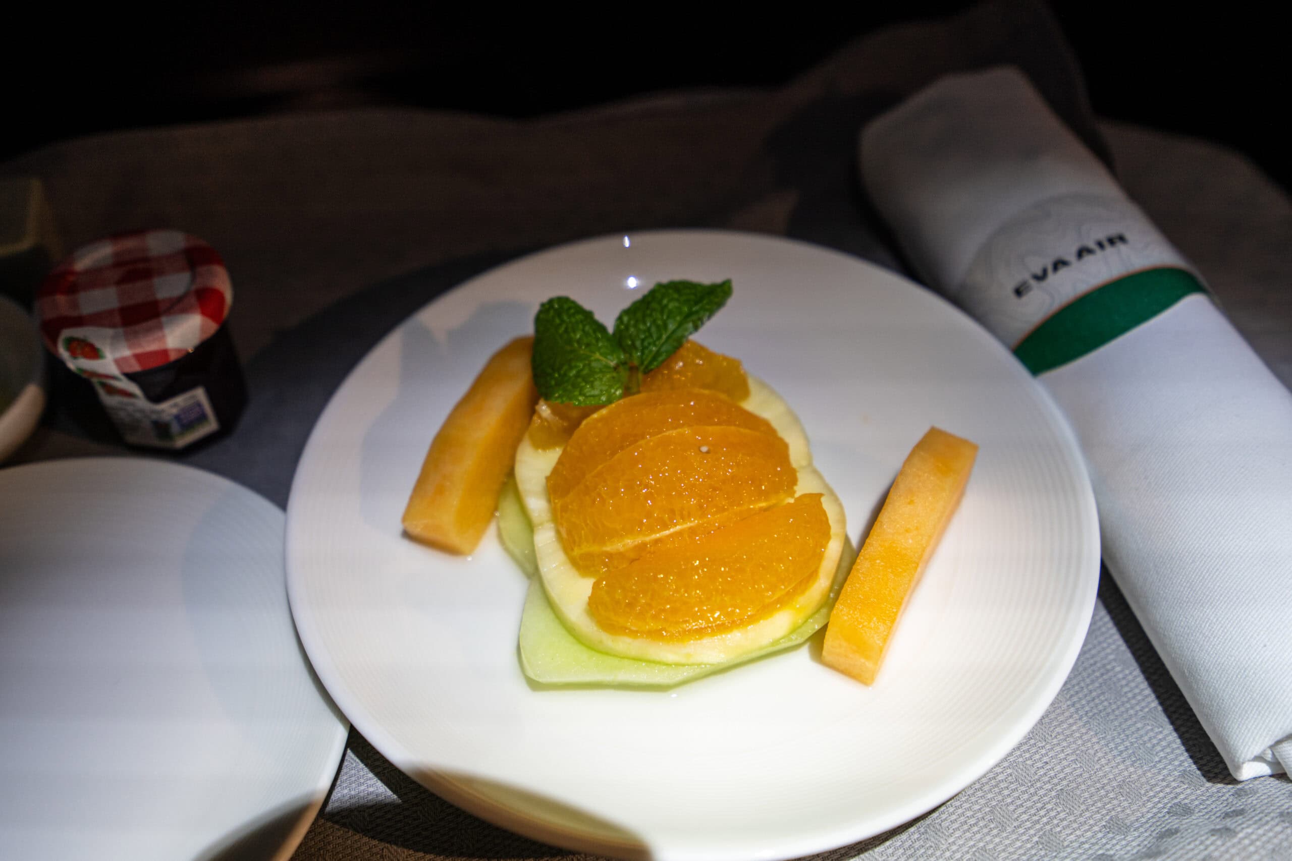 EVA Air Business Class [Royal Laurel] Breakfast Fruit