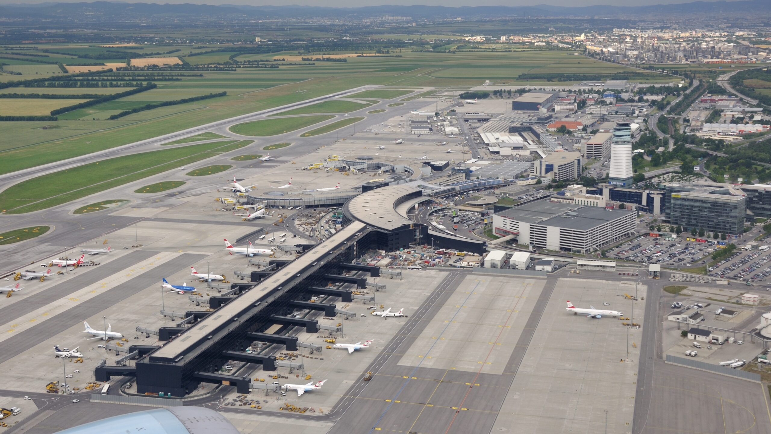 Aerial View Of Vienna Airport [VIE]