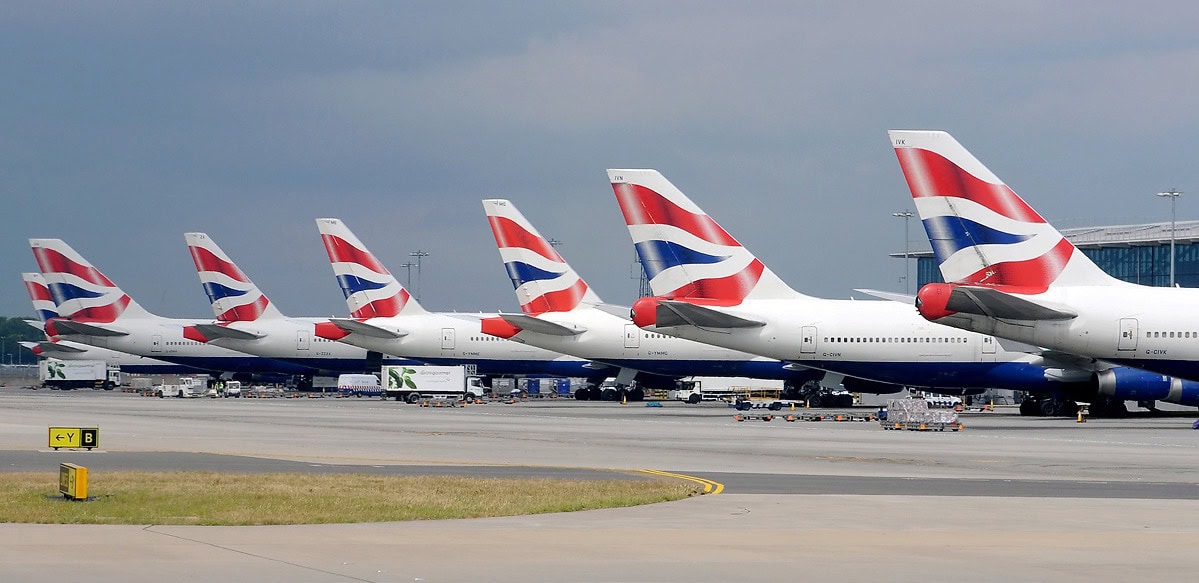 British Airways Fleet At Heathrow Terminal 5