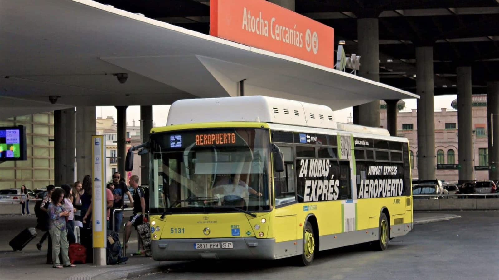 The Airport Express Bus At Madrid-Barajas Airport [MAD]