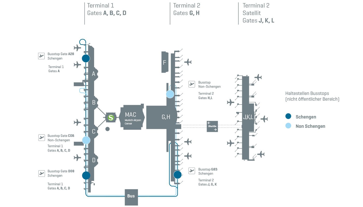 Munich Airport [MUC] Terminal Map