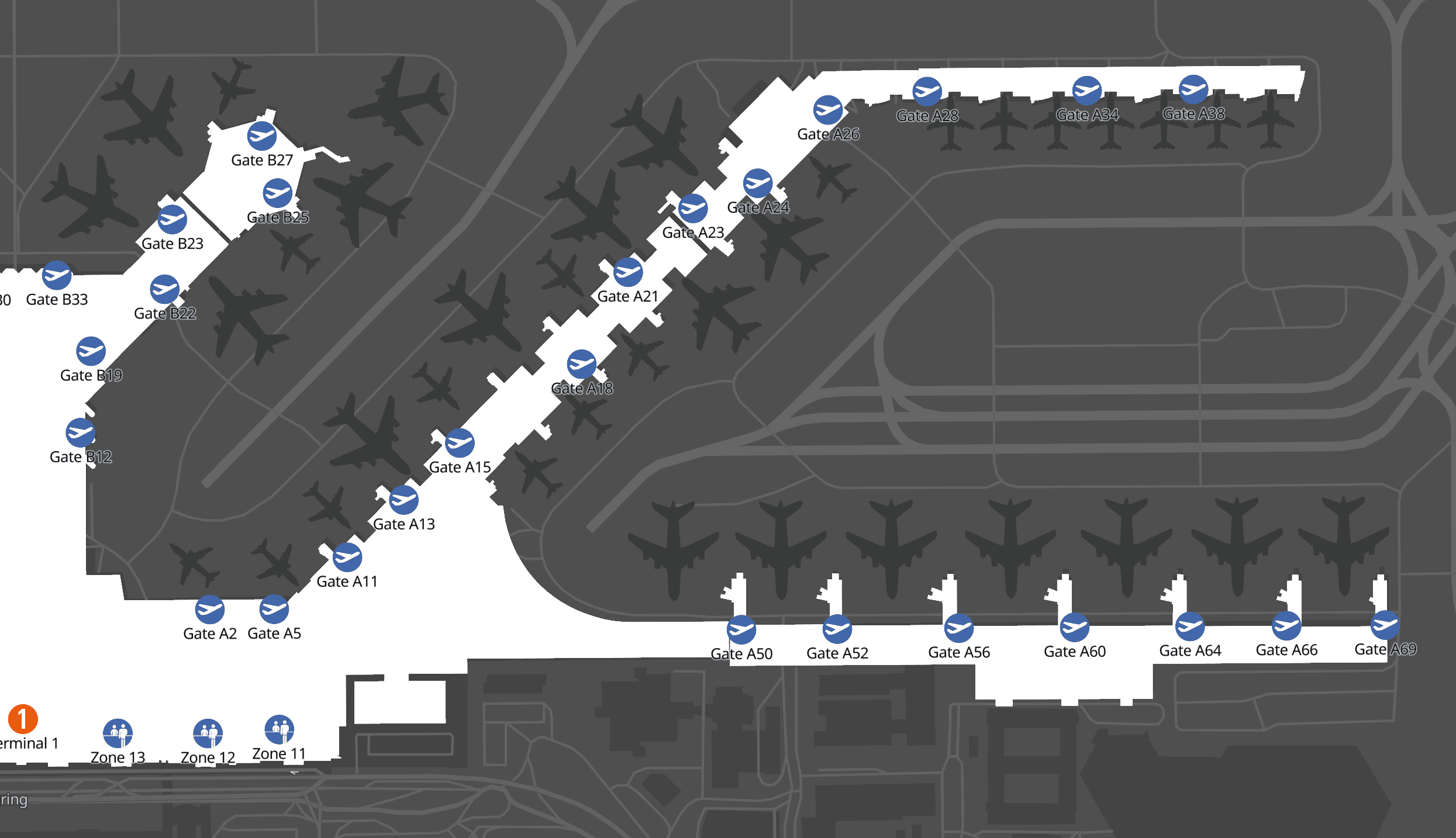 Concourse A - Terminal 1, Level 2 At Frankfurt Airport [FRA]