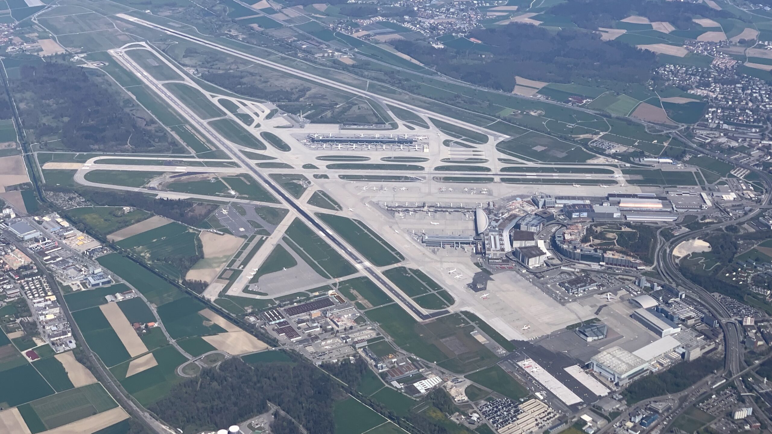 Aerial View Of Zurich Airport [ZRH]
