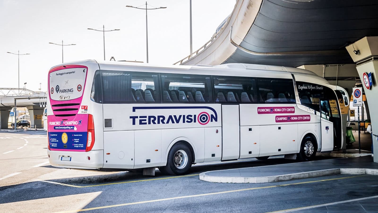 Terravision Bus At Rome Fiumicino Airport [FCO]
