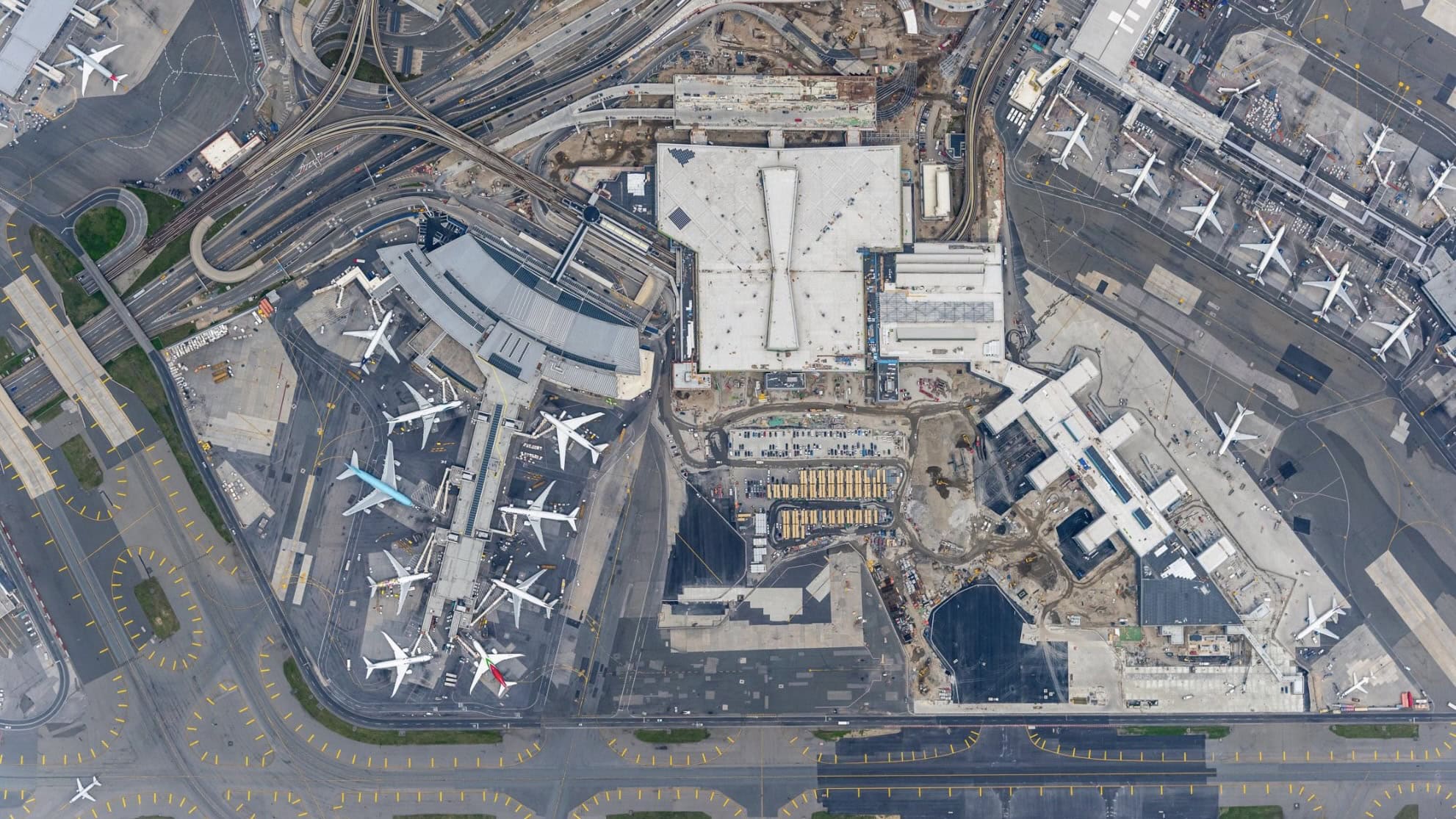 The New Terminal One Under Construction Next To The Existing Terminal 1 At JFK