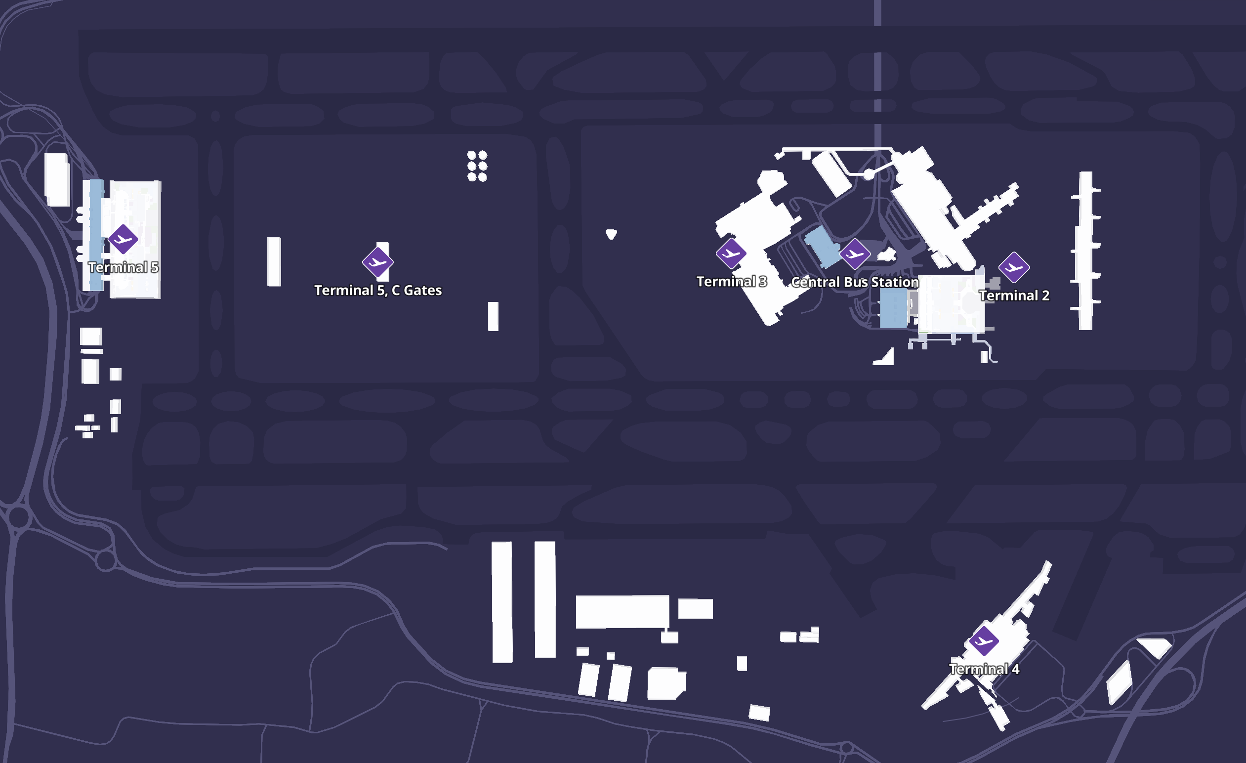 London Heathrow [LHR] Terminal Map