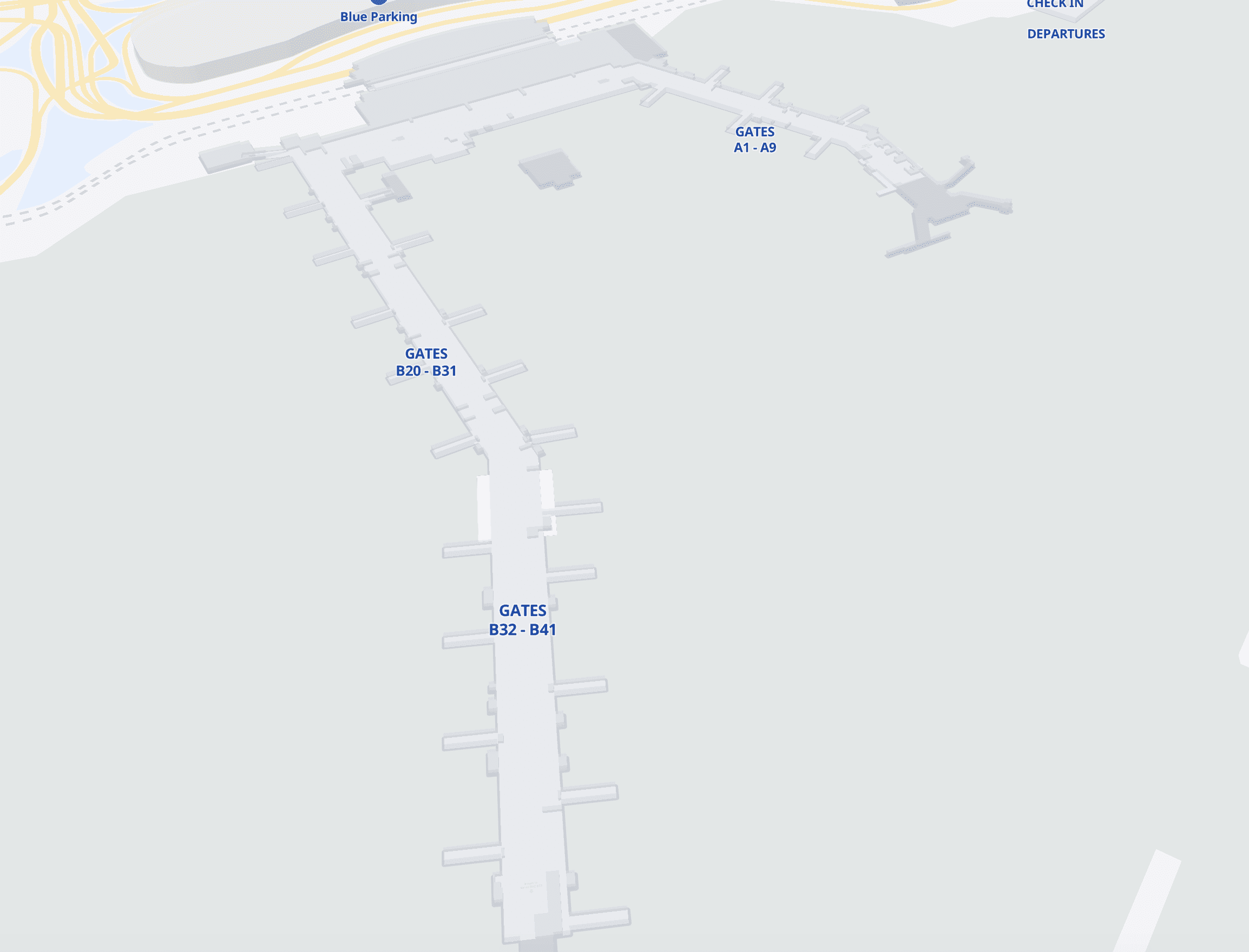 JFK Terminal 4 Has Three Functional Zones: Central, Concourse A, And Concourse B