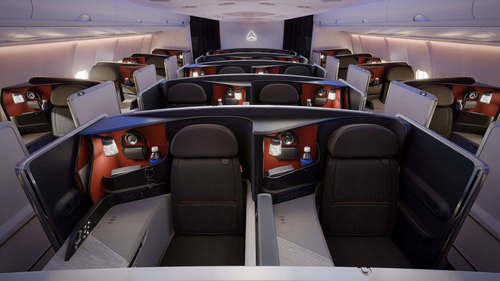 Delta One On A Retrofitted Airbus A330-300